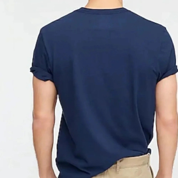 NWT TALL BROKEN IN POCKET CREWNECK TEE NAVY BLUE SIZE LARGE TALL - Picture 5 of 9